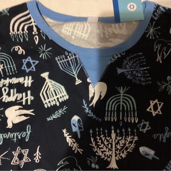 NWT Hanukkah Chanukah PJ top Women’s size Large - Picture 2 of 6